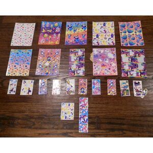 Vintage Lisa Frank Sticker Sheets Set of 22 Unused & Used READ